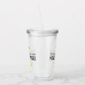 Waterverf Lemons Lemonade Life Quote Acryl Drinkbeker (Links)