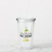 Waterverf Lemons Lemonade Life Quote Acryl Drinkbeker (Achterkant)