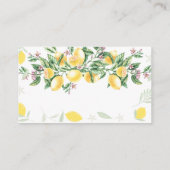 Waterverf Lemons Lijst Registry Informatiekaartje (Achterkant)