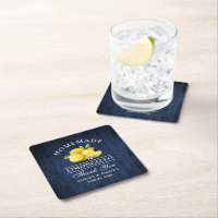 Waterverf Lemons Limoncello Blue Faux