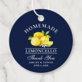 Waterverf Lemons Limoncello Hartelijk dank Bedankjes Labels (Voorkant)