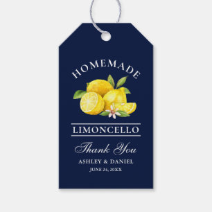 Waterverf Lemons Limoncello Hartelijk dank Cadeaulabel