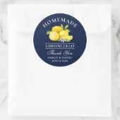 Waterverf Lemons Limoncello Hartelijk dank Ronde Sticker (Tas)