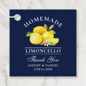 Waterverf Lemons Limoncello Hartelijk dank voor Bl Bedankjes Labels (Voorkant)
