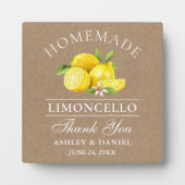 Waterverf Lemons Limoncello Kraft Wedding Fotoplaat (Voorkant)