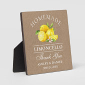 Waterverf Lemons Limoncello Kraft Wedding Fotoplaat (Voorkant)