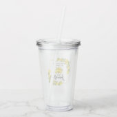 Waterverf Lemons Limoncello penseel Script Acryl Drinkbeker (Achterkant)