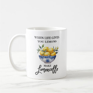Waterverf Lemons Limoncello penseel Script Koffiemok