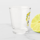 Waterverf Lemons Limoncello penseel Script Shot Glas (Links)