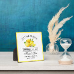 Waterverf Lemons Limoncello Wedding Fotoplaat<br><div class="desc">Elegant Waterverf Lemons Greenery Homemade Limoncello Wedding Dank je borden</div>