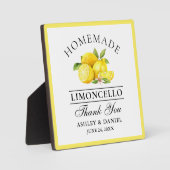 Waterverf Lemons Limoncello Wedding Fotoplaat (Voorkant)