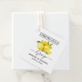 Waterverf Lemons Limoncello Wedding Grazie Bedankjes Labels (In situ)