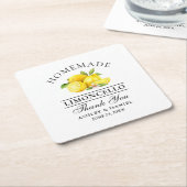 Waterverf Lemons Limoncello Wedding Kartonnen Onderzetters (Schuin)