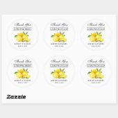 Waterverf Lemons Limoncello Wedding Ronde Sticker (Vel)