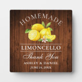 Waterverf Lemons Limoncello Wood Print Weddenschap Fotoplaat (Voorkant)