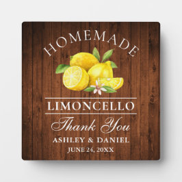 Waterverf Lemons Limoncello Wood Print Weddenschap Fotoplaat