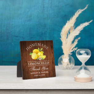 Waterverf Lemons Limoncello Wood Print Weddenschap Fotoplaat