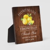 Waterverf Lemons Limoncello Wood Print Weddenschap Fotoplaat (Voorkant)