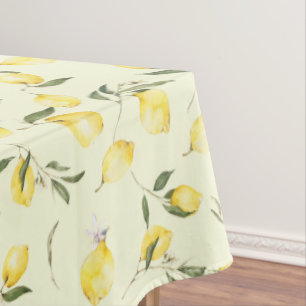 Waterverf Lemons, mediterrane kunst, zomer Tafelkleed