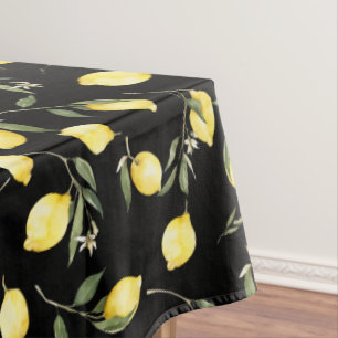 Waterverf Lemons, mediterrane kunst, zomer Tafelkleed