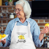 Waterverf Lemons Modern Brush Script Limoncello Standaard Schort