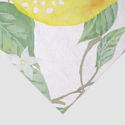 Waterverf Lemons-ontkoppeling Tissuepapier (Detail)