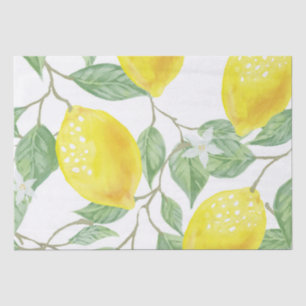 Waterverf Lemons-ontkoppeling Tissuepapier