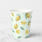 Waterverf Lemons Papieren Bekers (Achterkant)