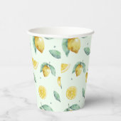 Waterverf Lemons Papieren Bekers (Rechts)
