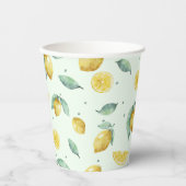 Waterverf Lemons Papieren Bekers (Voorkant)