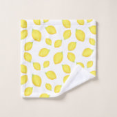 Waterverf Lemons Patroon 2 Bad Handdoek (Wasdoekje)