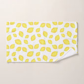 Waterverf Lemons Patroon 2 Bad Handdoek (Handdoek)