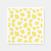 Waterverf Lemons Patroon 2 Servet (Voorkant)