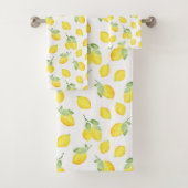 Waterverf Lemons Patroon Bad Handdoek (Insitu)