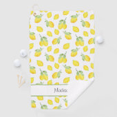 Waterverf Lemons Patroon Golfhanddoek (Insitu)