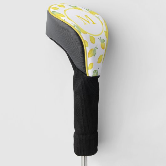 Waterverf Lemons Patroon Golfheadcover (Schuin)