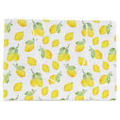 Waterverf Lemons Patroon Groot Cadeauzakje (Achterkant)