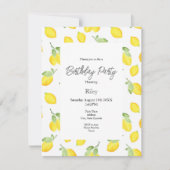 Waterverf Lemons Patroon Kaart (Voorkant)