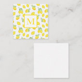 Waterverf Lemons Patroon Notitiekaartje (Voorkant / Achterkant)