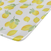 Waterverf Lemons Patroon Snijplank (Hoek)