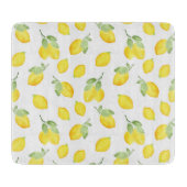 Waterverf Lemons Patroon Snijplank (Voorkant)