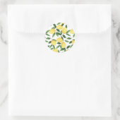 WATERVERF LEMONS RONDE STICKER (Tas)