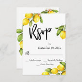 Waterverf Lemons RSVP Typografie (Voorkant / Achterkant)