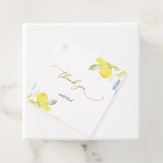 Waterverf Lemons Summer Bedankjes Labels (In situ)