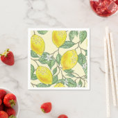 Waterverf Lemons Summer Pattern Servet (Insitu)