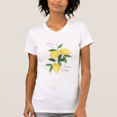 WATERVERF LEMONS T-SHIRT (Voorkant)