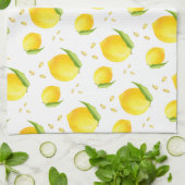 Waterverf Lemons Theedoek (Gevouwen)