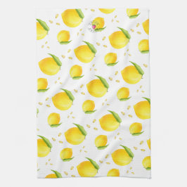 Waterverf Lemons Theedoek