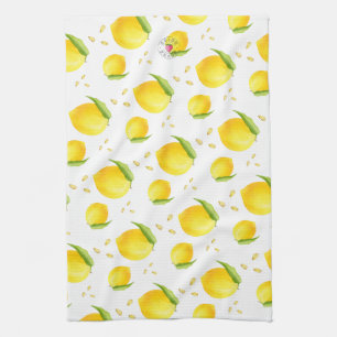 Waterverf Lemons Theedoek