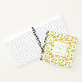 Waterverf Lemons verlaten vierkant recept boek | (Binnen)